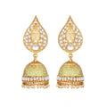 Generic Women's Rose Gold Plated Alloy Earrings (White)