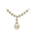 Generic Women's Rose Gold Plated Alloy Matha Patti (White)