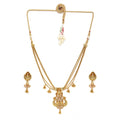 Generic Women's Rose Gold Plated Alloy Necklace &amp; Earings Set (Gold)