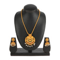 Generic Women's Rose Gold Plated Alloy Necklace &amp; Earings Set (Gold)