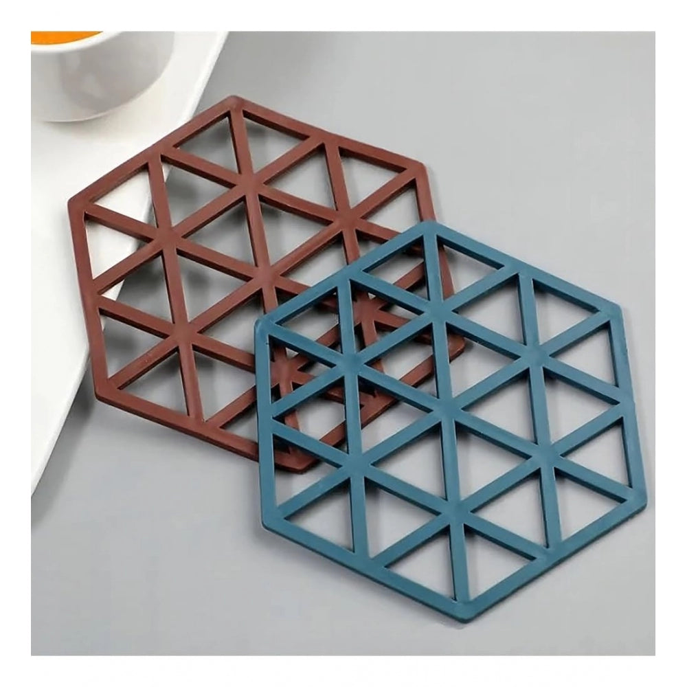 Generic Pack Of_3 Silicone Table Mats Heat Resistant (Assorted)