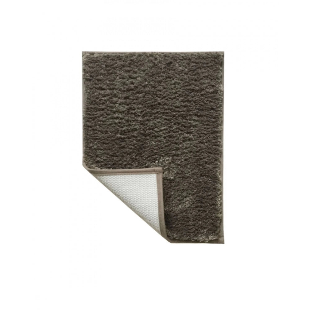 Solid Polyester Bathmat (Dark Grey)