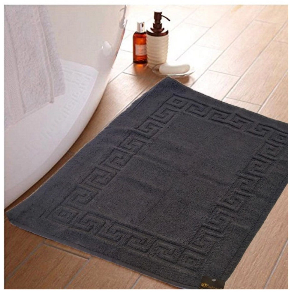 Generic Solid Cotton Hotel Bathmats (Grey)