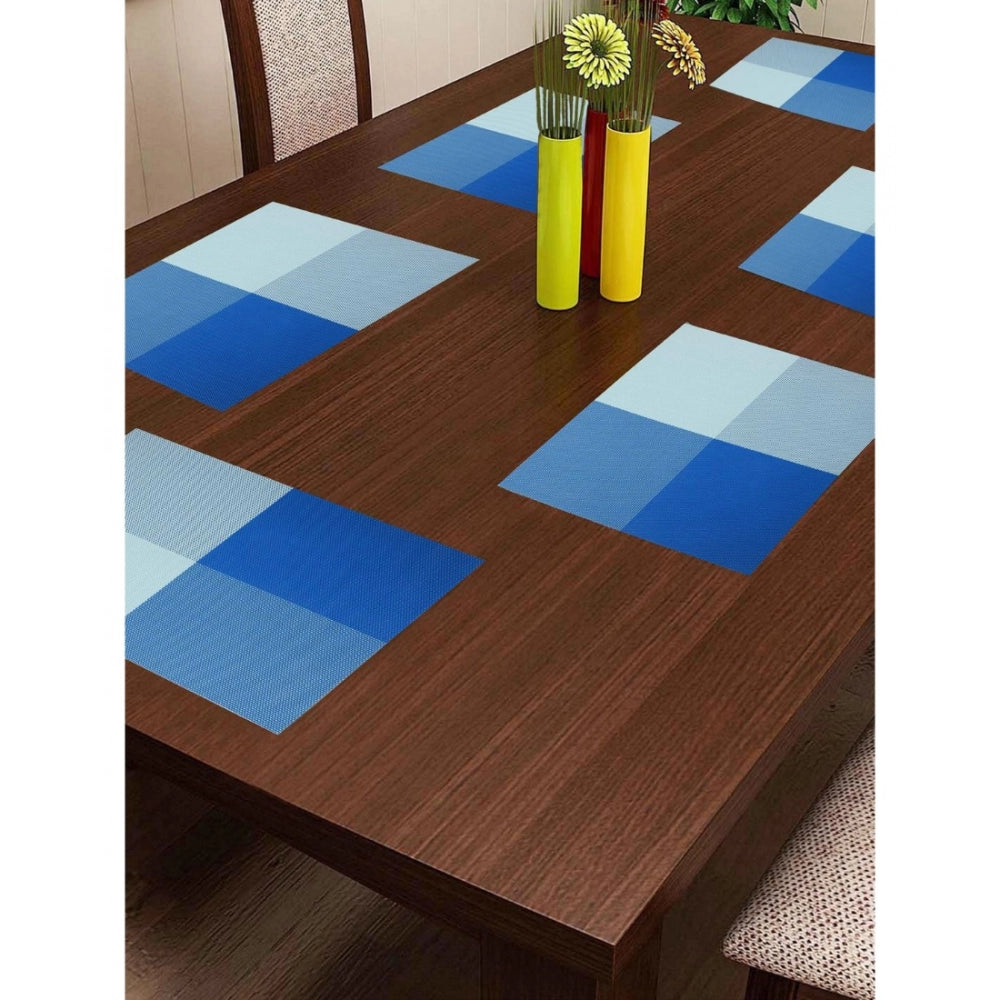 Generic Dot Vinyl Place Mats Sets (Blue)