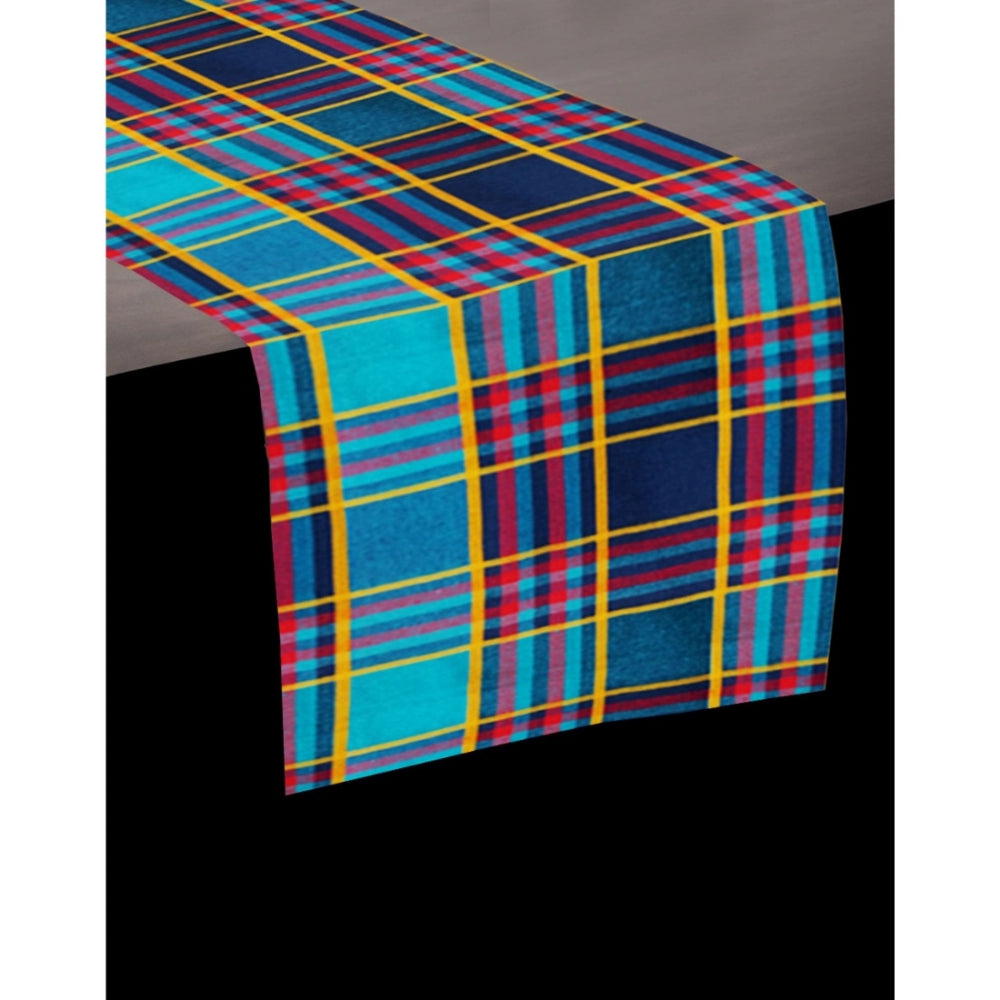 Checked Cotton Table Runners (Multicolor)