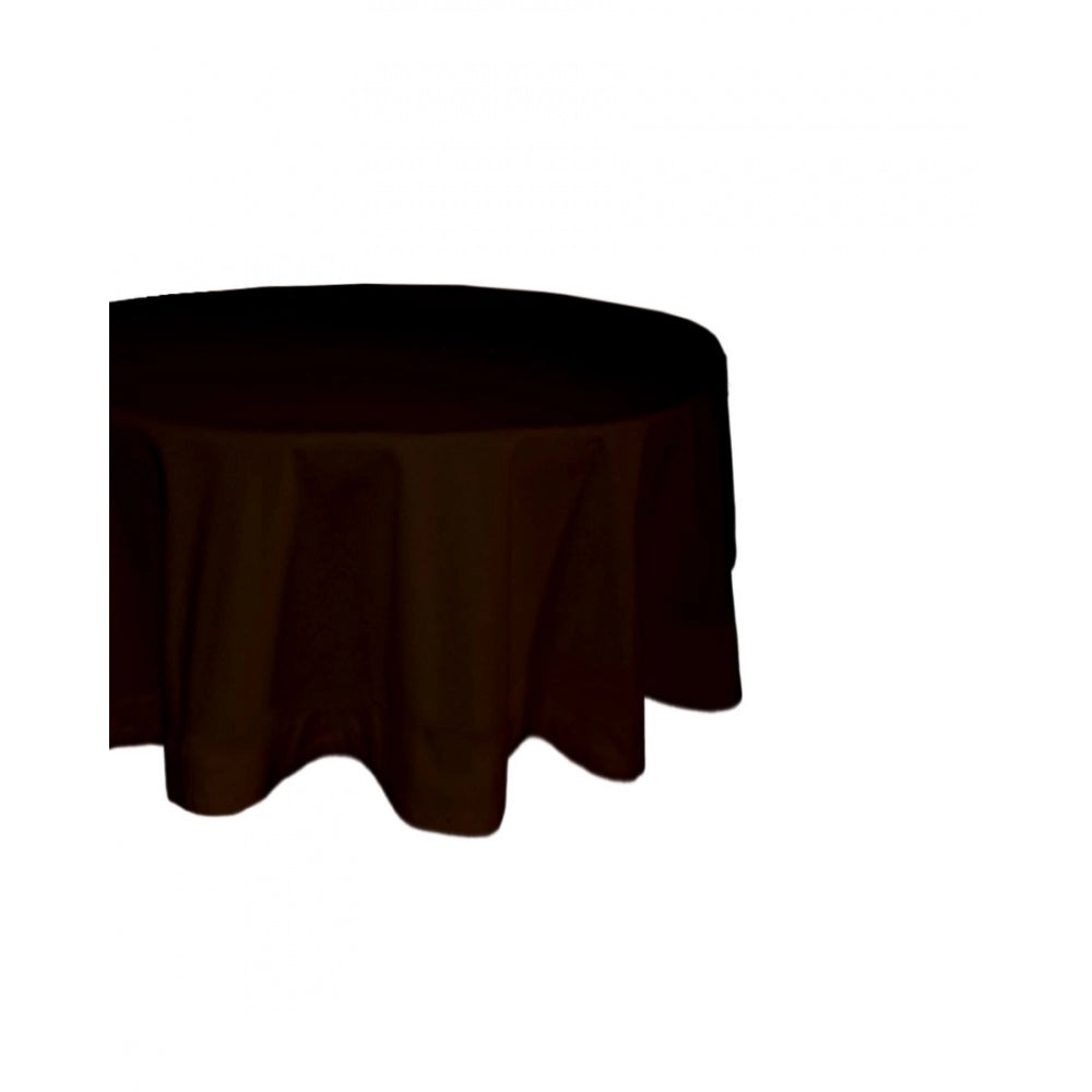 Generic Solid Cotton Plain Table Cloth (Brown)