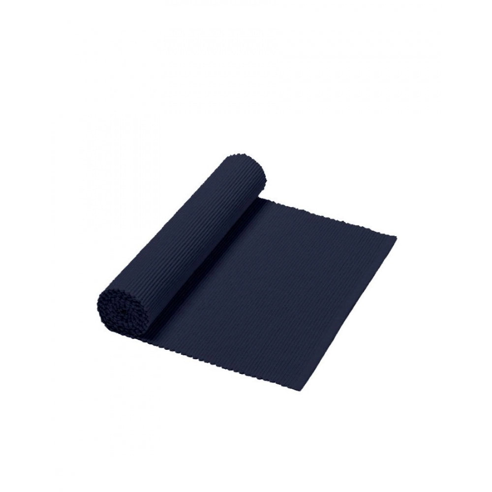Generic Ribbed Cotton Table Runners (Navy Blue)