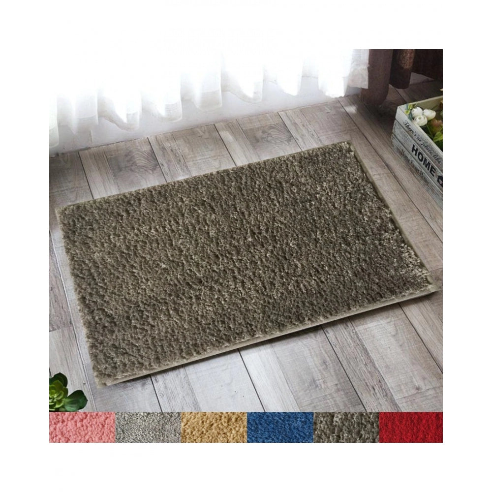Solid Polyester Bathmat (Dark Grey)