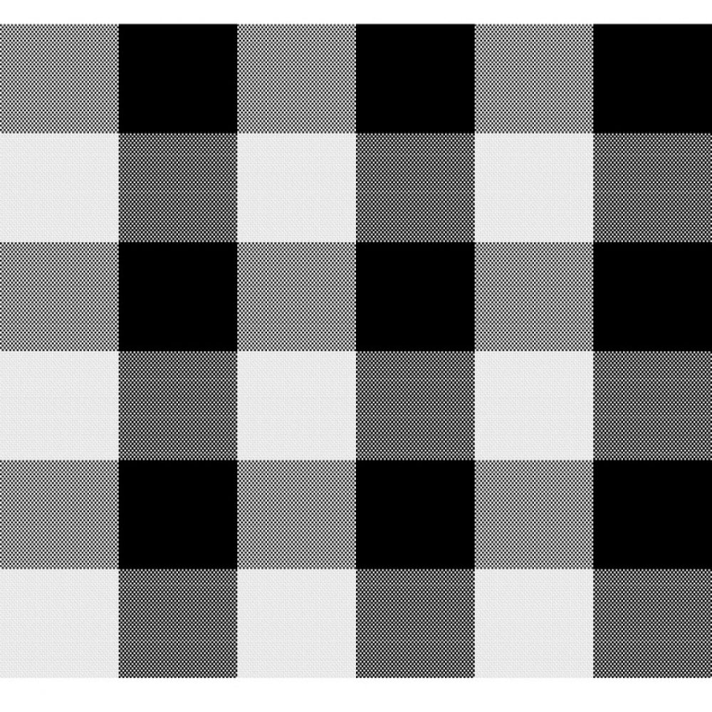 Generic Checked Cotton Place Mats Sets (Black &amp; White)