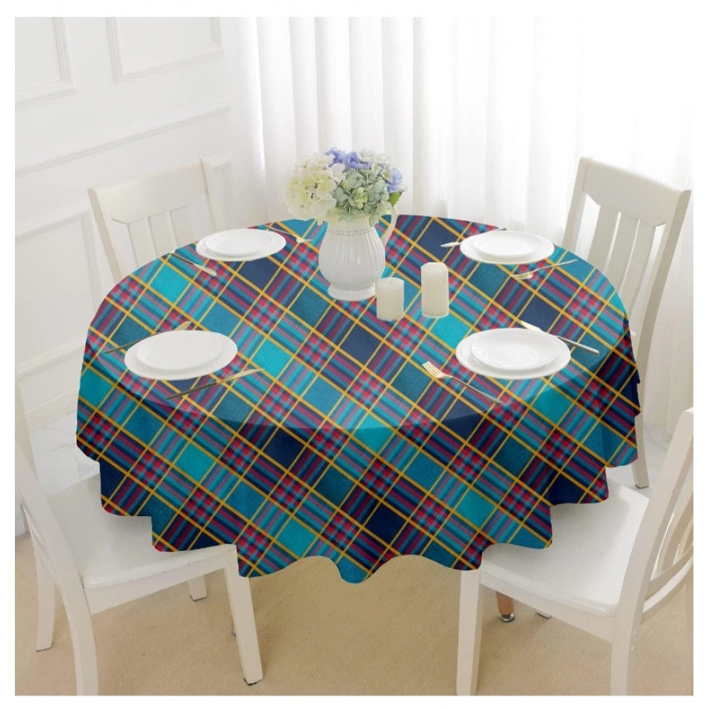 Checked Cotton Checks Table Cloth (Multicolor)