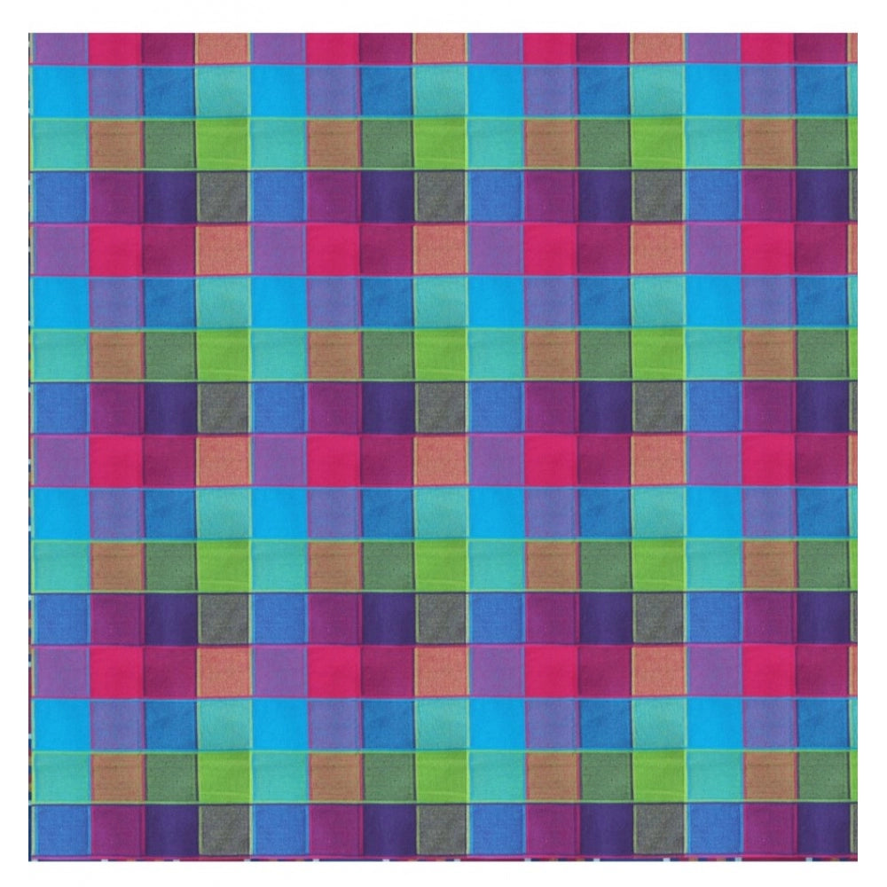 Generic Checked Cotton Checks Table Cloth (Multicolor)