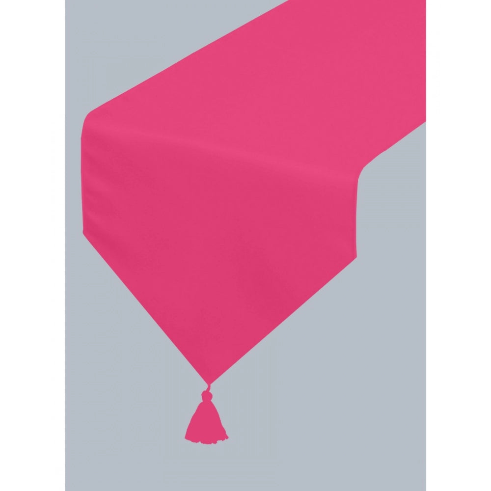 Solid Cotton Table Runners (Dark Pink)