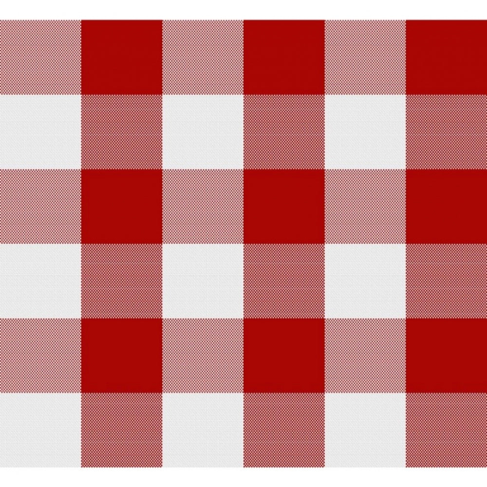 Generic Checked Cotton Table Runners (Red)