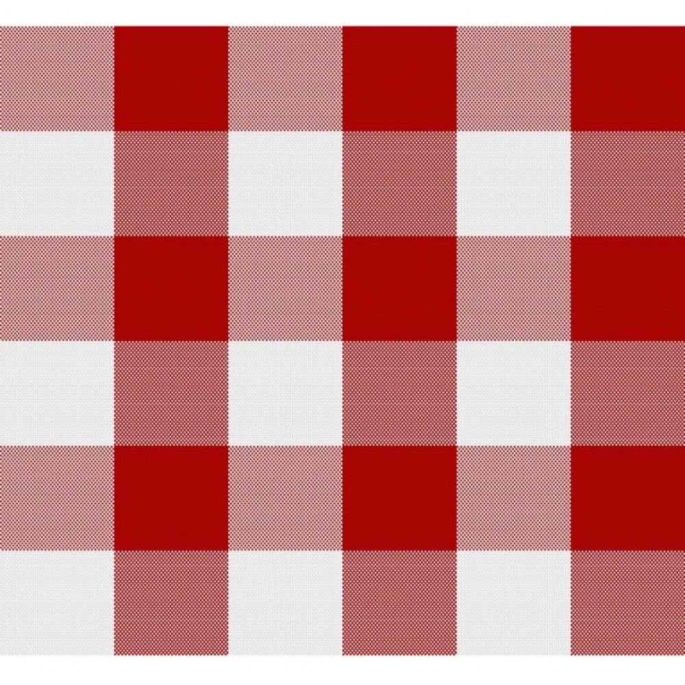 Generic Checked Cotton Checks Table Cloth (Red)