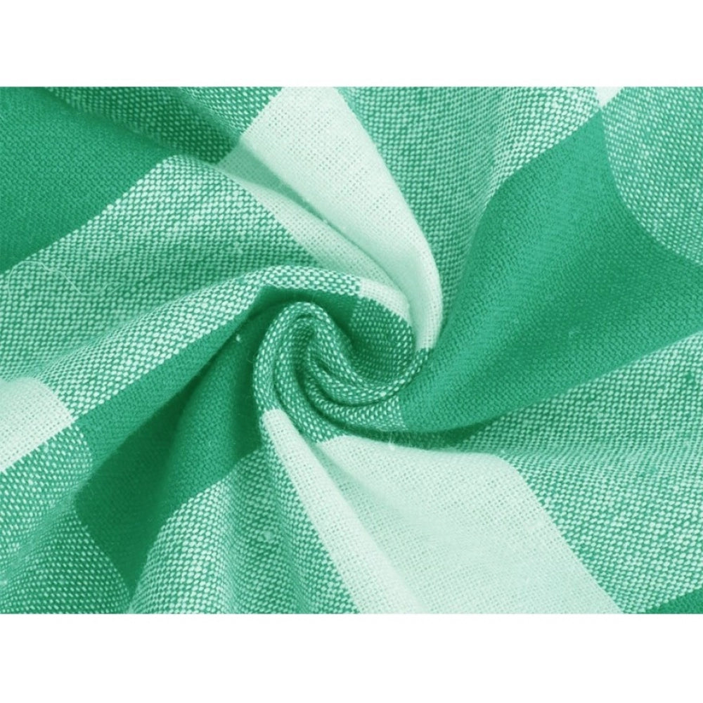 Generic Checked Cotton Checks Table Cloth (Green)