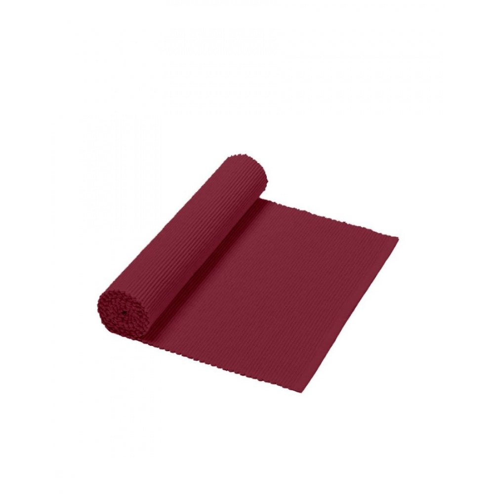 Generic Ribbed Cotton Table Runners (Maroon)