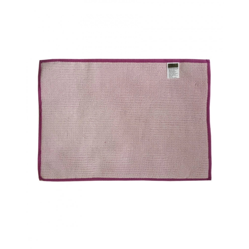 Generic Solid Polyester Bathmat (Pink)