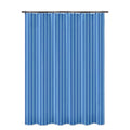 Generic Striped Polyester Plain Shower Curtains with Plastic Eyelets (Blue)
