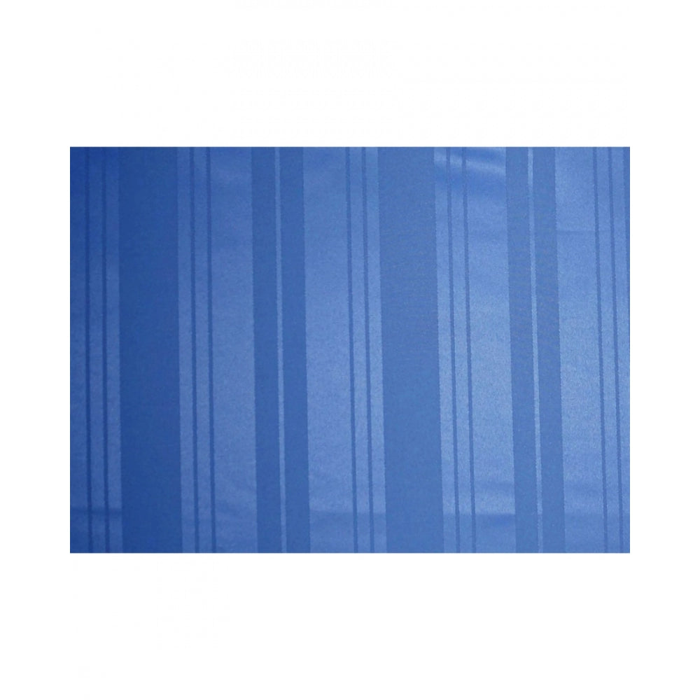 Striped Polyester Plain Shower Curtains with Metal Eyelets (Blue)