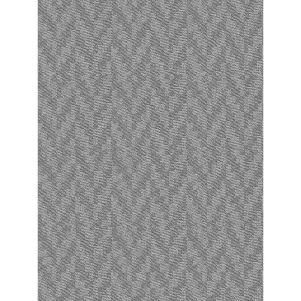 Generic Waves Polyester Plain Shower Curtains with Plastic Eyelets (Dark Grey)