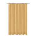 Generic Waves Polyester Plain Shower Curtains with Plastic Eyelets (Beige)