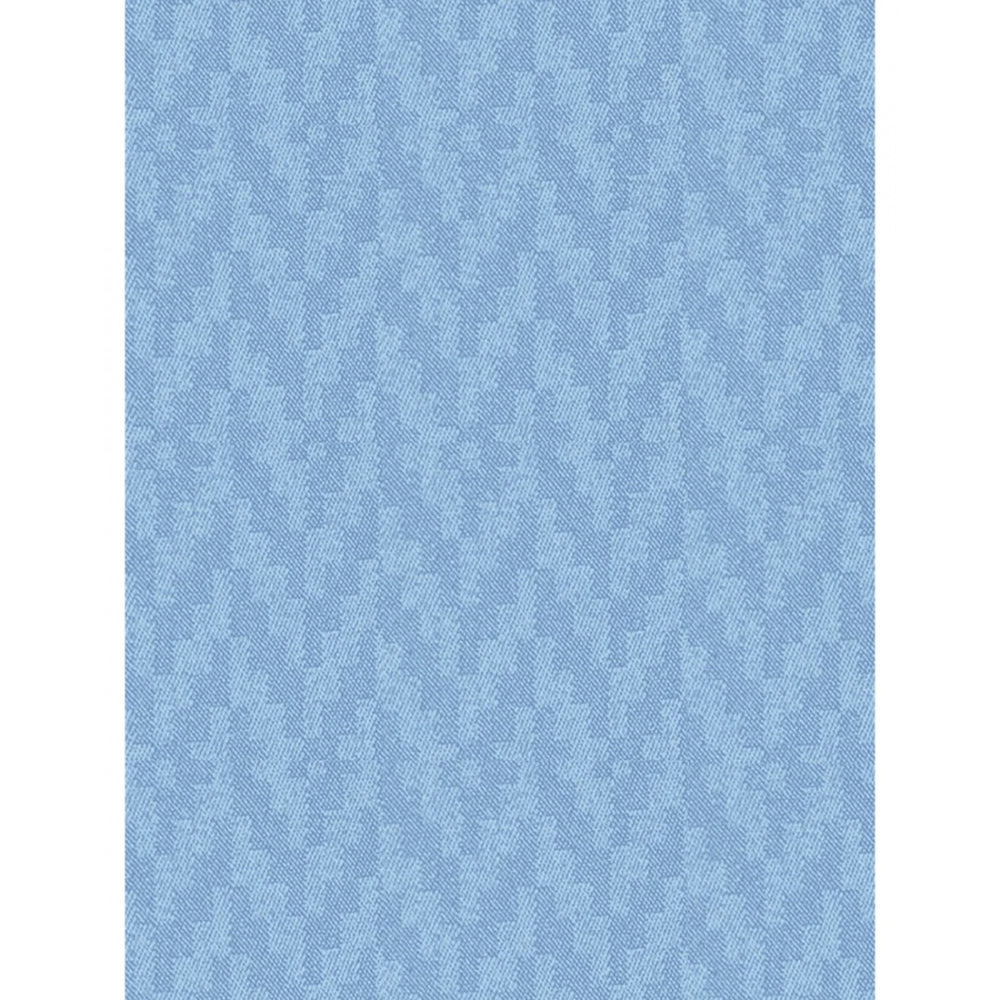 Generic Waves Polyester Plain Shower Curtains with Plastic Eyelets (Light Blue)