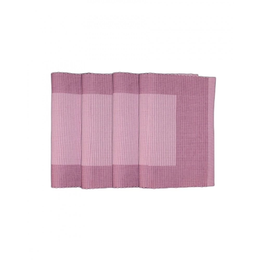 Generic Ribbed Cotton Place Mats Sets (Purple)