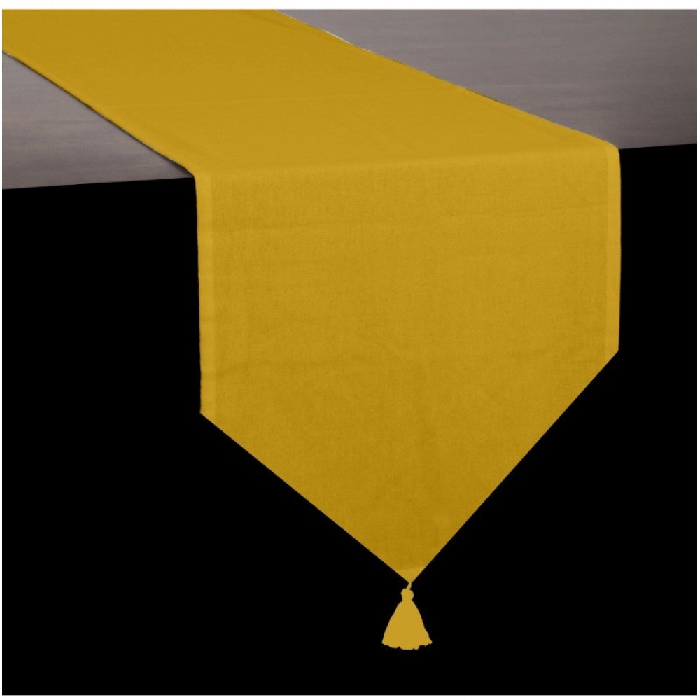 Generic Solid Cotton Table Runners (Mustard)