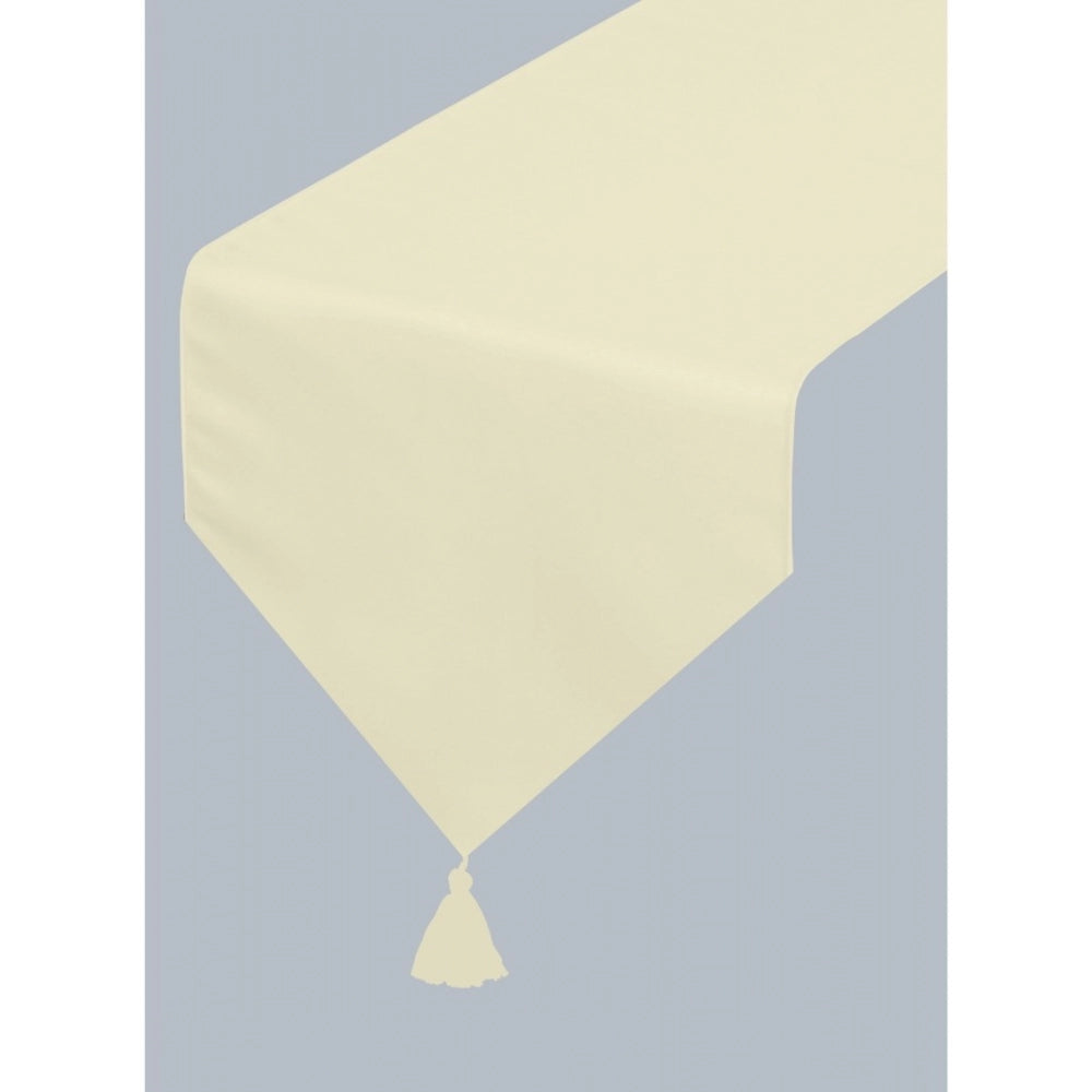 Solid Cotton Table Runners (Beige)