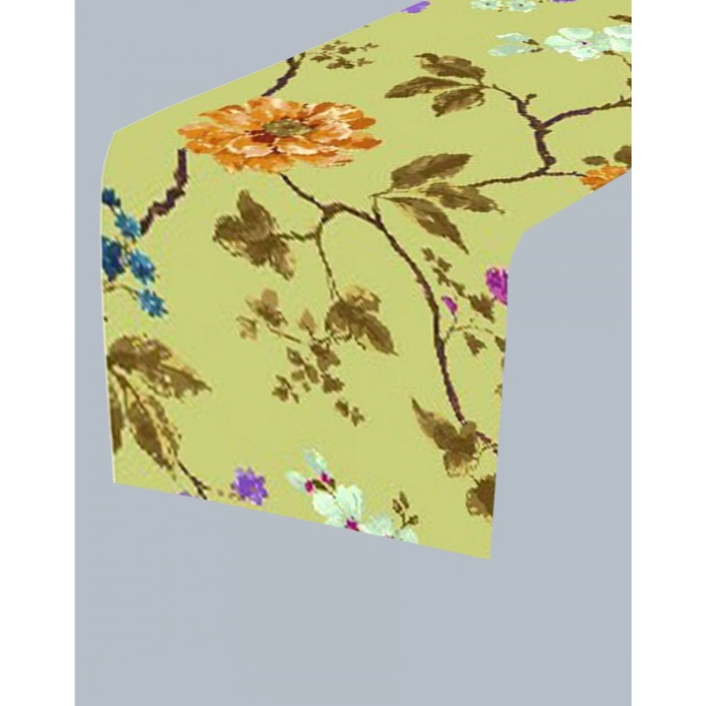Printed Polyester Table Runners (Mustard)