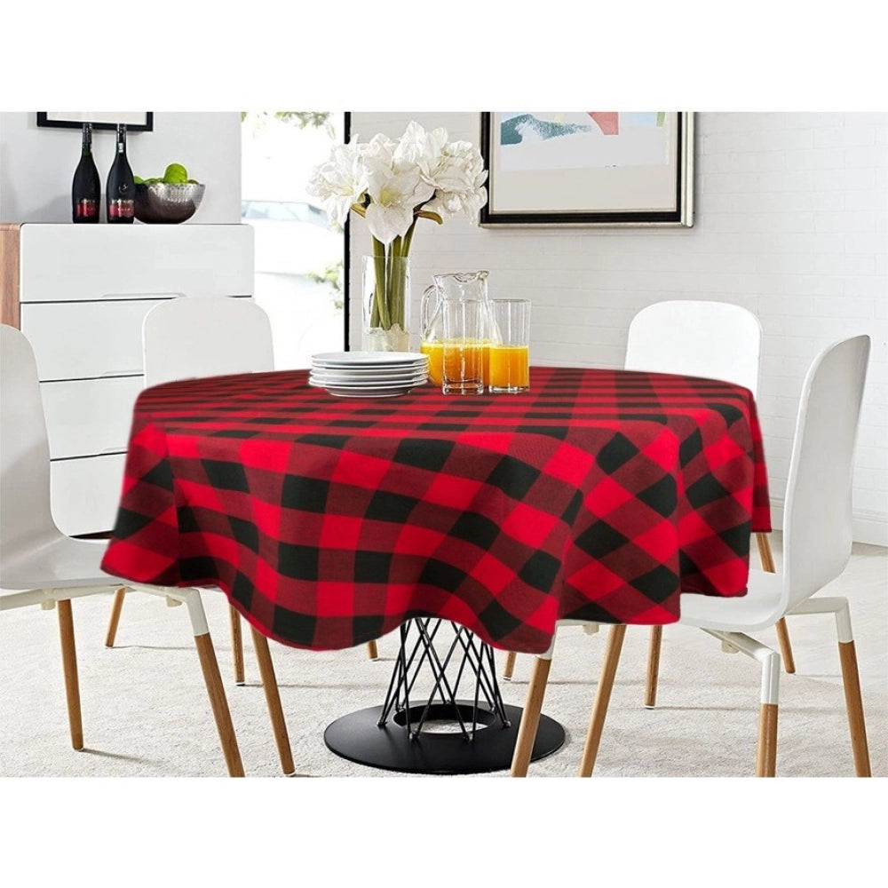 Generic Checked Cotton Checks Table Cloth (Red &amp; Black)