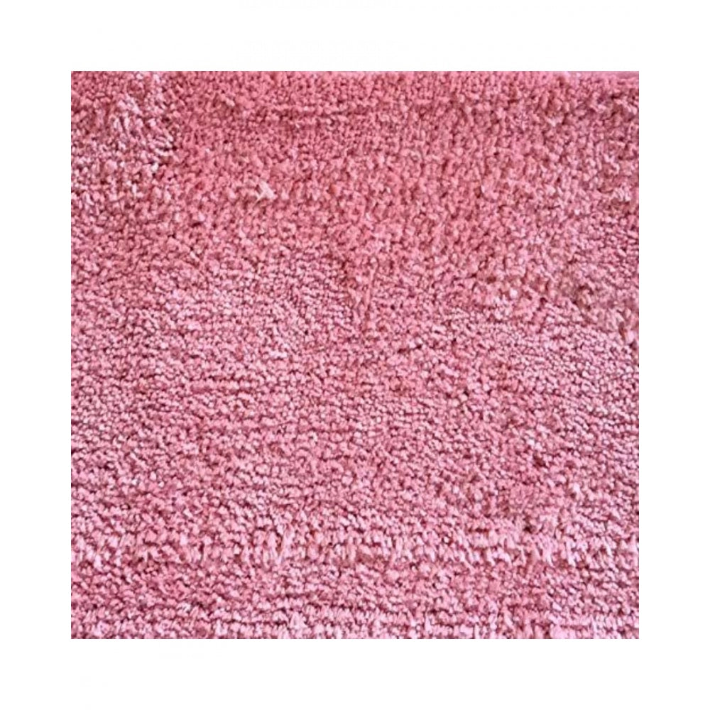 Generic Solid Polyester Bathmat (Pink)