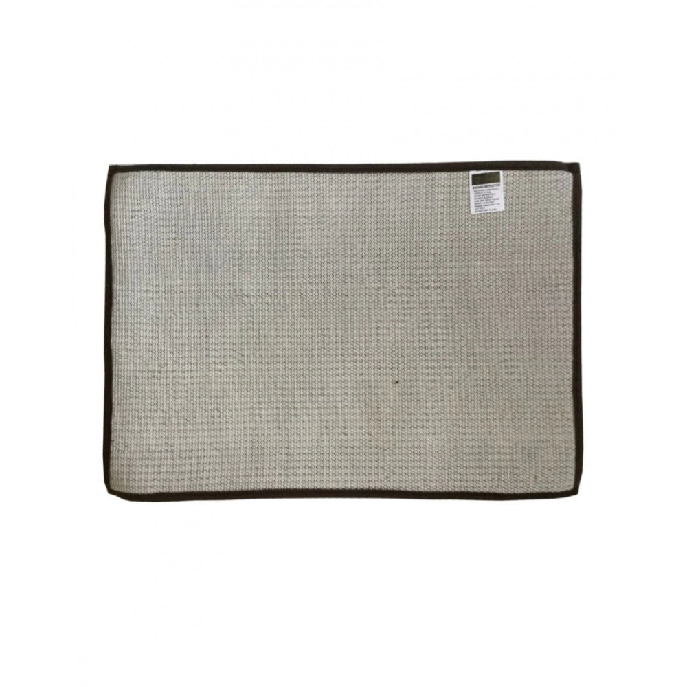Generic Solid Polyester Bathmat (Brown)