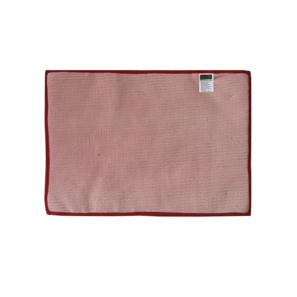 Generic Solid Polyester Bathmat (Red)