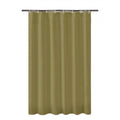 Generic Waves Polyester Plain Shower Curtains with Plastic Eyelets (Light Green)
