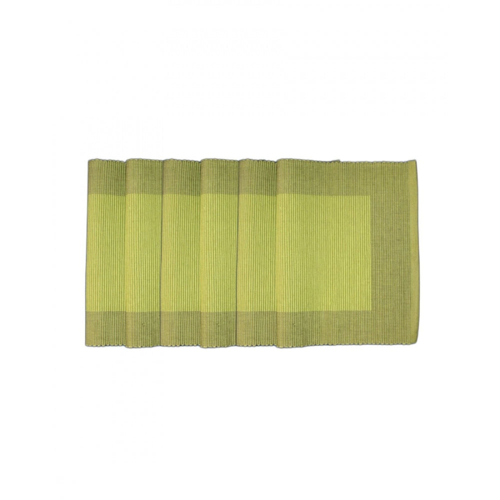 Generic Ribbed Cotton Place Mats Sets (Green)