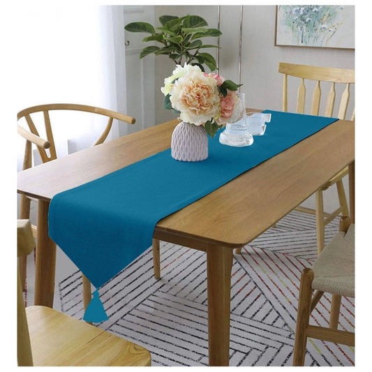 Solid Cotton Table Runners (Blue)