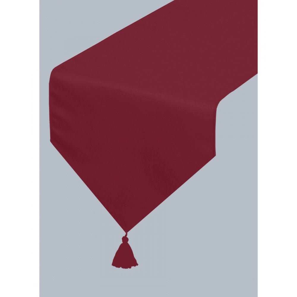 Solid Cotton Table Runners (Maroon)