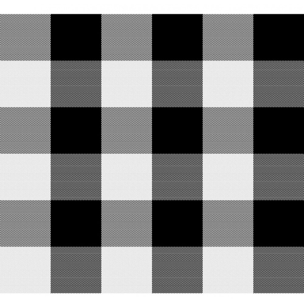 Generic Checked Cotton Checks Table Cloth (Black)
