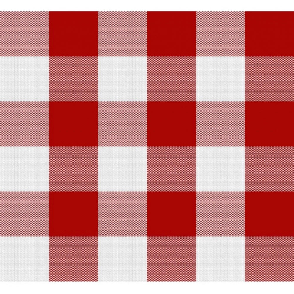 Generic Checked Cotton Checks Table Cloth (Red)