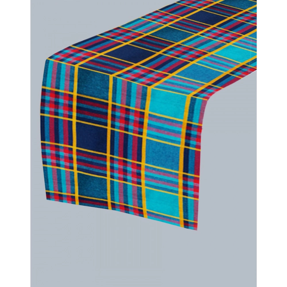 Checked Cotton Table Runners (Multicolor)