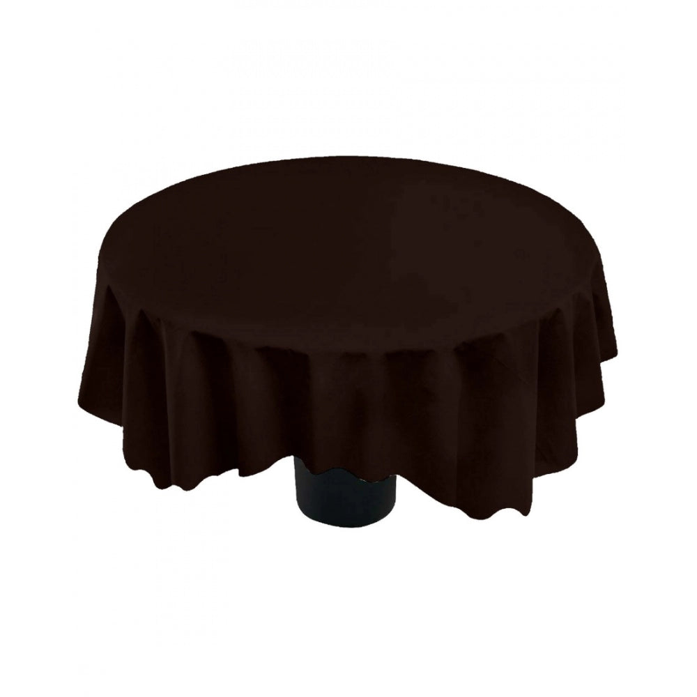 Generic Solid Cotton Plain Table Cloth (Brown)
