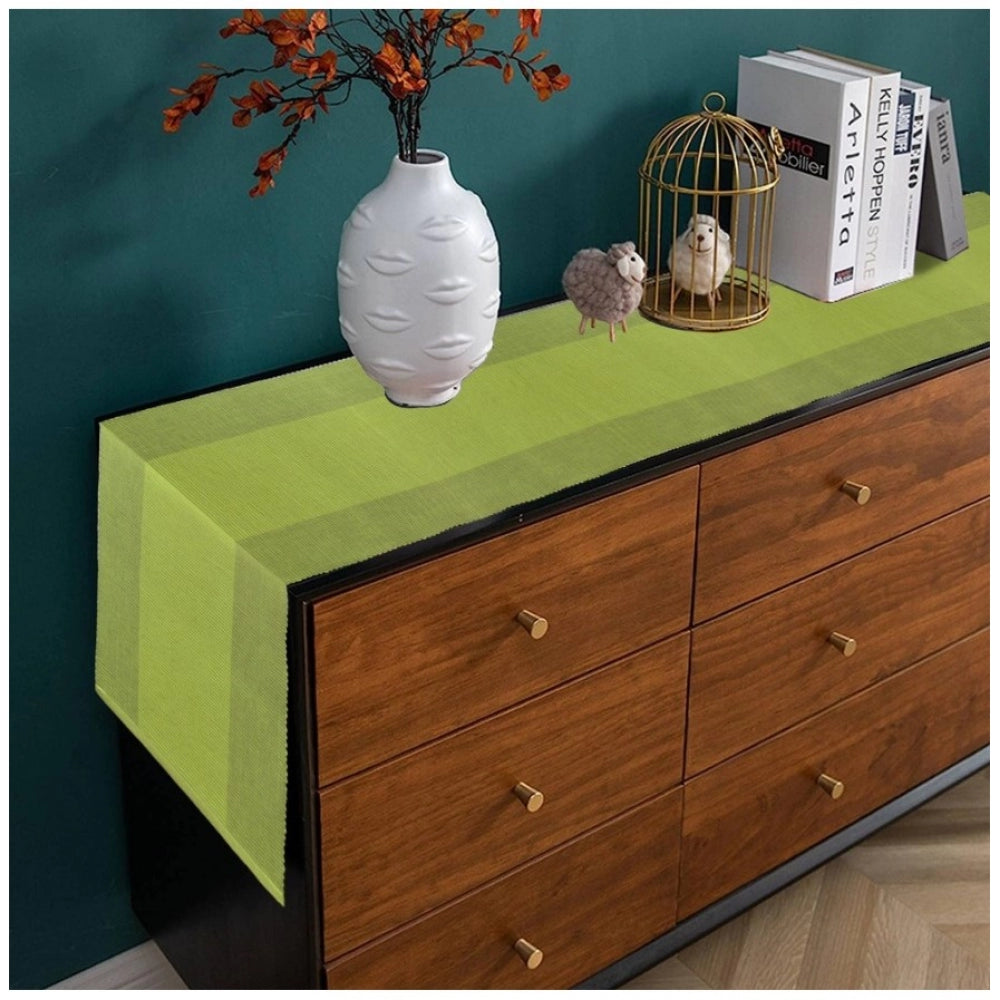 Generic Striped Cotton Table Runners (Green)