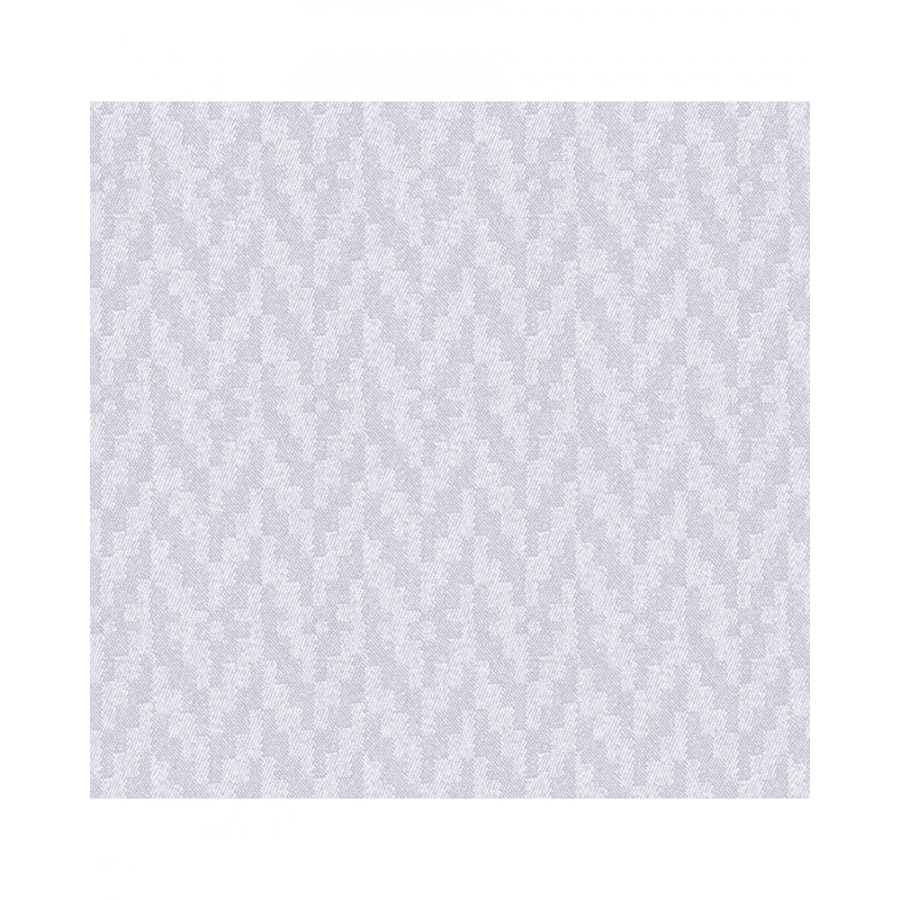Generic Waves Polyester Plain Shower Curtains with Plastic Eyelets (White)
