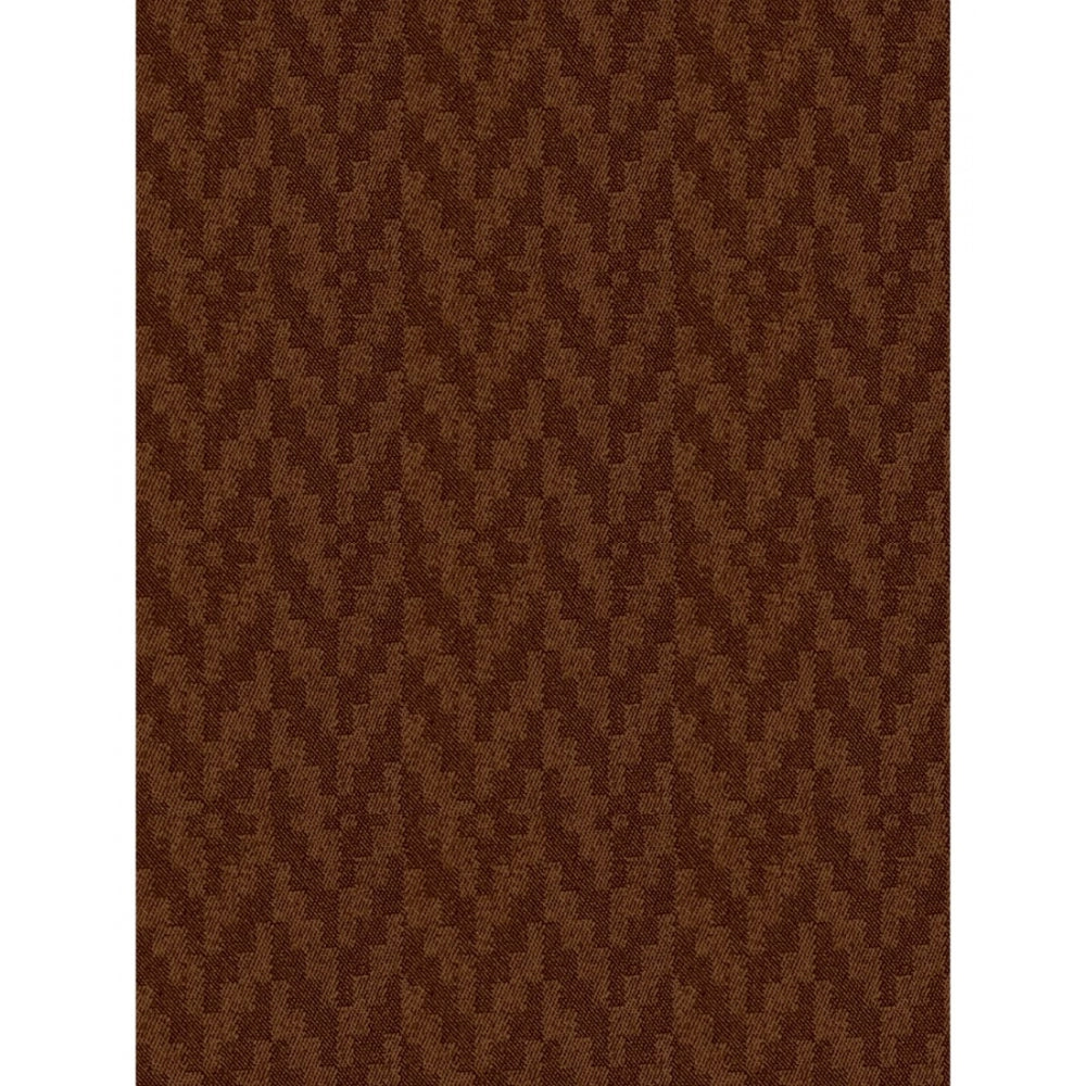 Generic Waves Polyester Plain Shower Curtains with Plastic Eyelets (Dark Brown)