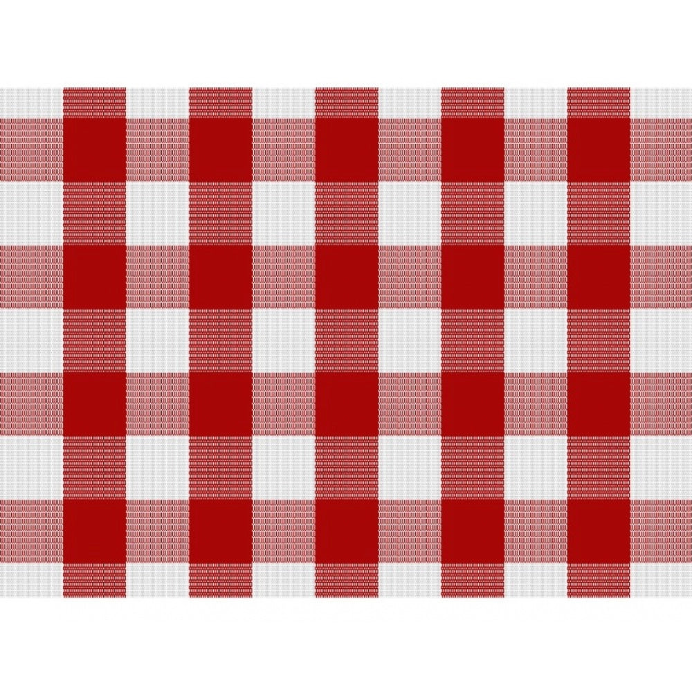 Generic Checked Cotton Place Mats Sets (Red &amp; White)