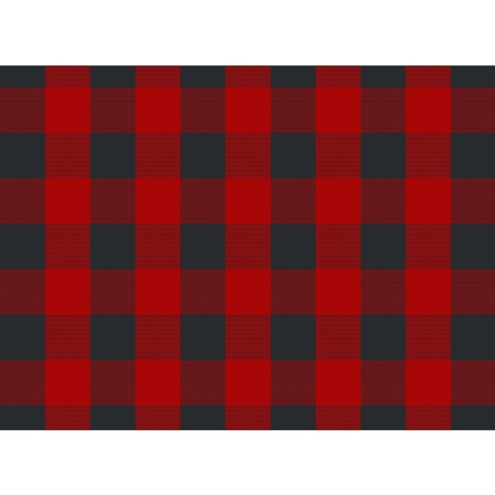 Generic Checked Cotton Place Mats Sets (Red &amp; Black)
