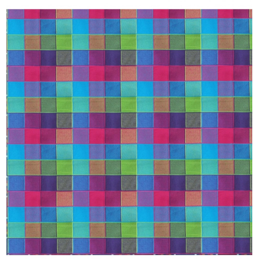 Checked Cotton Checks Table Cloth (Multicolor)