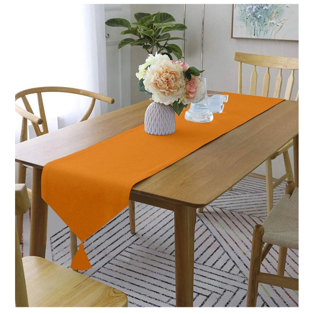 Solid Cotton Table Runners (Orange)