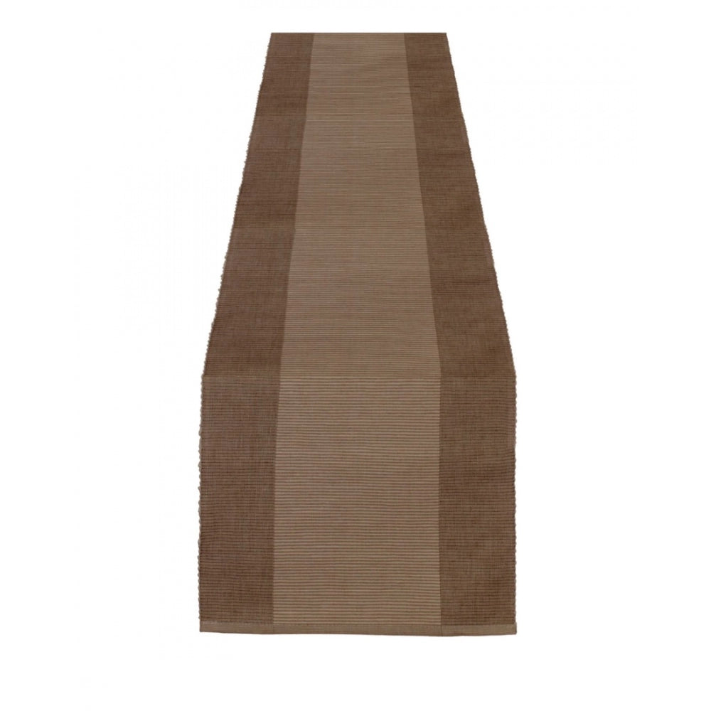 Striped Cotton Table Runners (Beige)